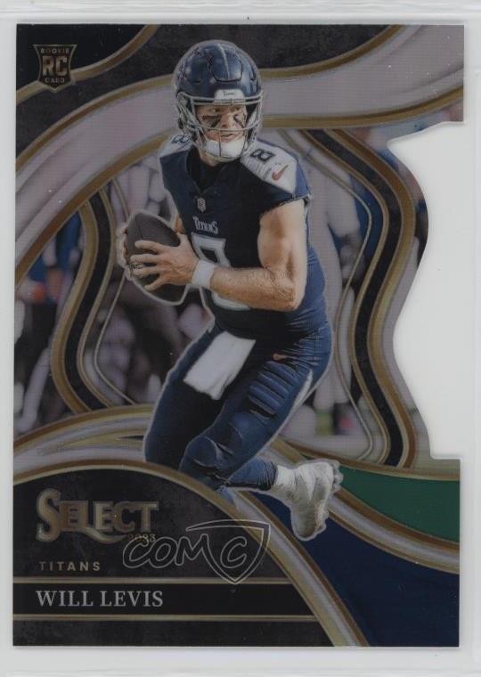 2023 Select Club Level Black & Green Prizm Die-Cut Will Levis Rookie RC 1k9e