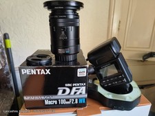 Pentax D FA Macro 100mm F2.8 WR Lens Plus Sigma EM-140 DG macro flash. 