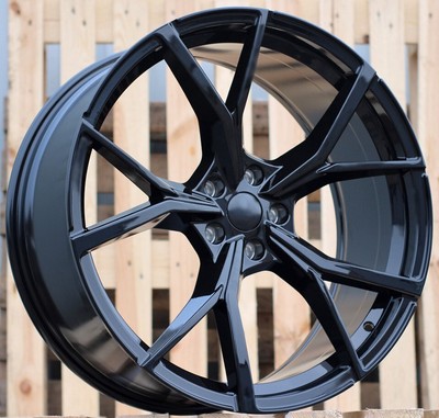 4X 19 Zoll Felgen ESTORIL Style 8J ET45 5X112 Schwarz passend für VW Golf...
