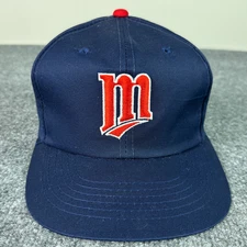 Minnesota Twins Hat Snapback Blue Embroidered Logo MMB Grosscap MLB Vintage USA