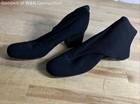 Vintage 90s Vero Cuoio Black Textured Block Heel Ankle Booties Size 8M — photo 2