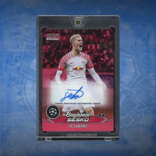 2023/24 Topps Stadium Club Cromo Benjamin Sesko/5 Automático