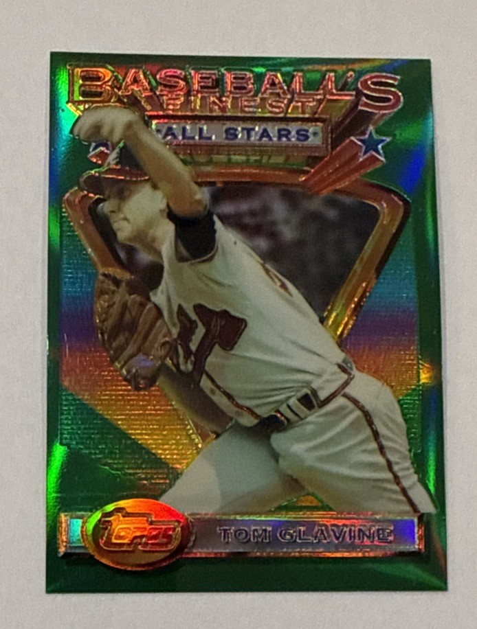 Tom Glavine 1993 Topps Finest Refractor #87 Atlanta Braves