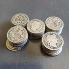 Lot of 50 Silver Barber Dimes Random Dates Circulated Coins Lot 8