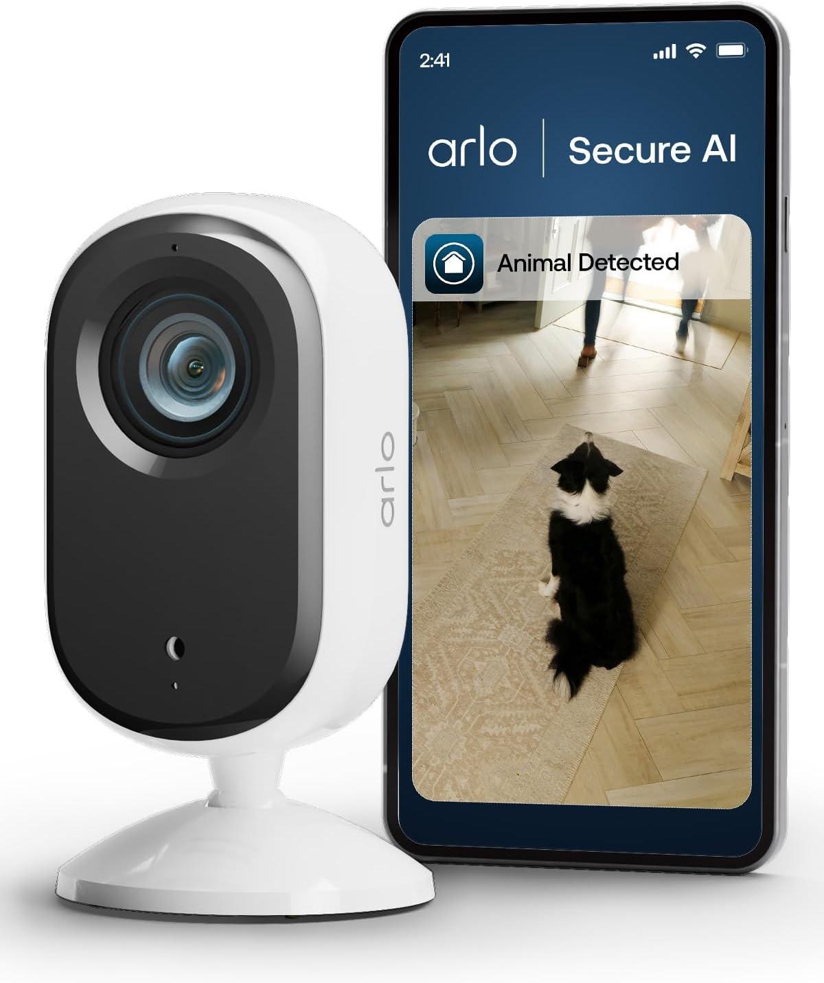 Arlo Essential 2 Indoor 2K: Telecamera WiFi Animali con Privacy Shield