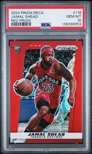 2024 PANINI PRIZM DECA RED PRIZM #118 JAMAL SHEAD 9/199 PSA 10
