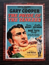 Pride of Yankees Gary Cooper SWATCH RELIC 434/500 2009 Panini Movie #64 -85