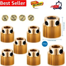 40 Teeth Brass Extruder Drive Gear Wheel Compatible with Creality 3D Printer ...