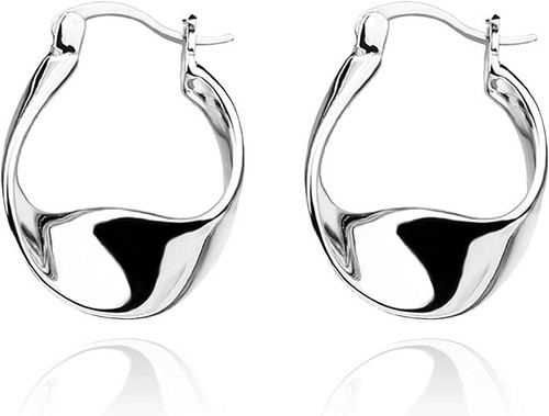 Pendientes de aro de plata de ley 925 para mujer pequeños Huggie Hoop