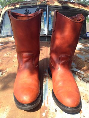 RED WING 1990 VINTAGE USA RUST LEATHER WESTERN COWBOY ENGINEER