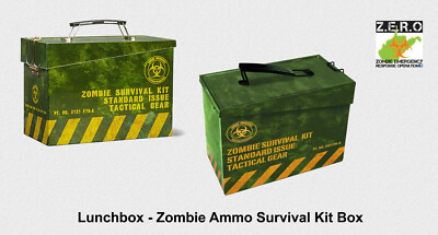 Diamond Select - Lunchbox - Zombie Ammo Emergency Metal Survival Kit PX - NEU