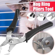 Hog Ring Plier Tool Poultry Bird Cage Mesh Wire Fencing Type M Nail Fasten Clamp