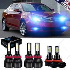 For Buick Lacrosse 2010 2011-2013 6x 8000k Led Headlight Hilo Fog Light Bulbs For Buick Lacrosse 2010 2011-2013 6x 8000k Led Headlight Hilo Fog Light Bulbs