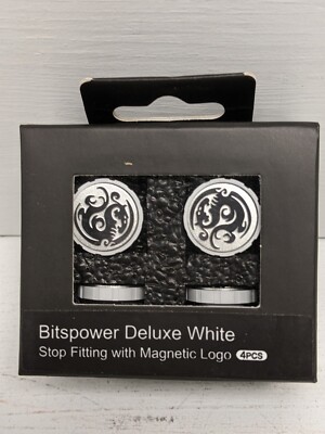 Bitspower Deluxe White Stop Fitting with Magnetic Logo (4PCS) - New