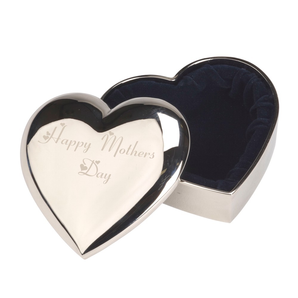 ENGRAVED HEART TRINKET BOX MOTHERS DAY PRESENT GIFT! UK