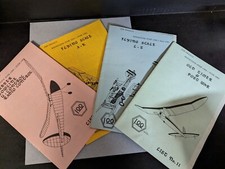 1980 JOHN POND OLD TIME MODEL PLANE PLAN SERVICE CATLOGS RUBBER GLIDER  VG-COND
