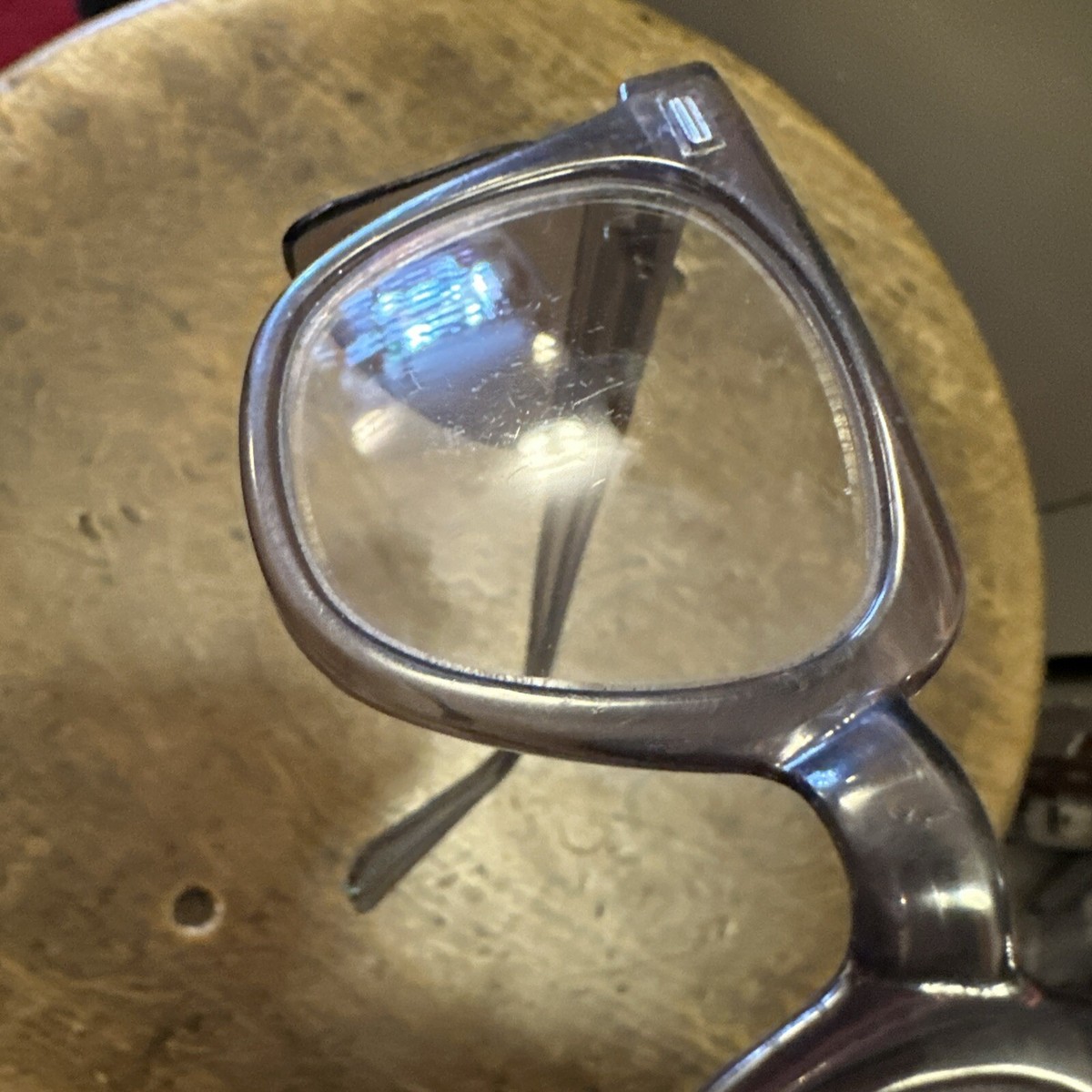 Vintage Norton N2 48 USA Horn Rimmed Safety Glasses