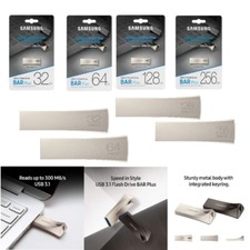 Samsung USB 64GB 128GB 256GB Bar Plus USB Flash Drive Momery Storage MUF-BE3 lot