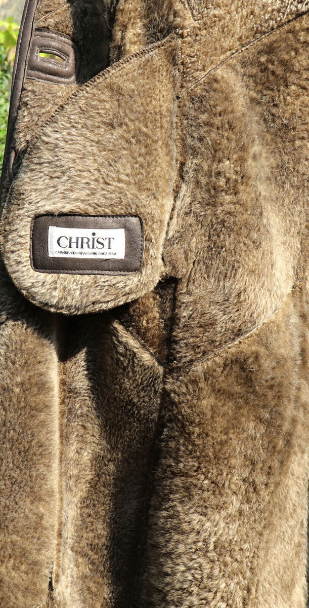 Fur Coat Christ Blue Fox Lambskin Fur Grown Leather Jacket Fur Coat Christ Blue Fox Lambskin Fur Grown Leather Jacket