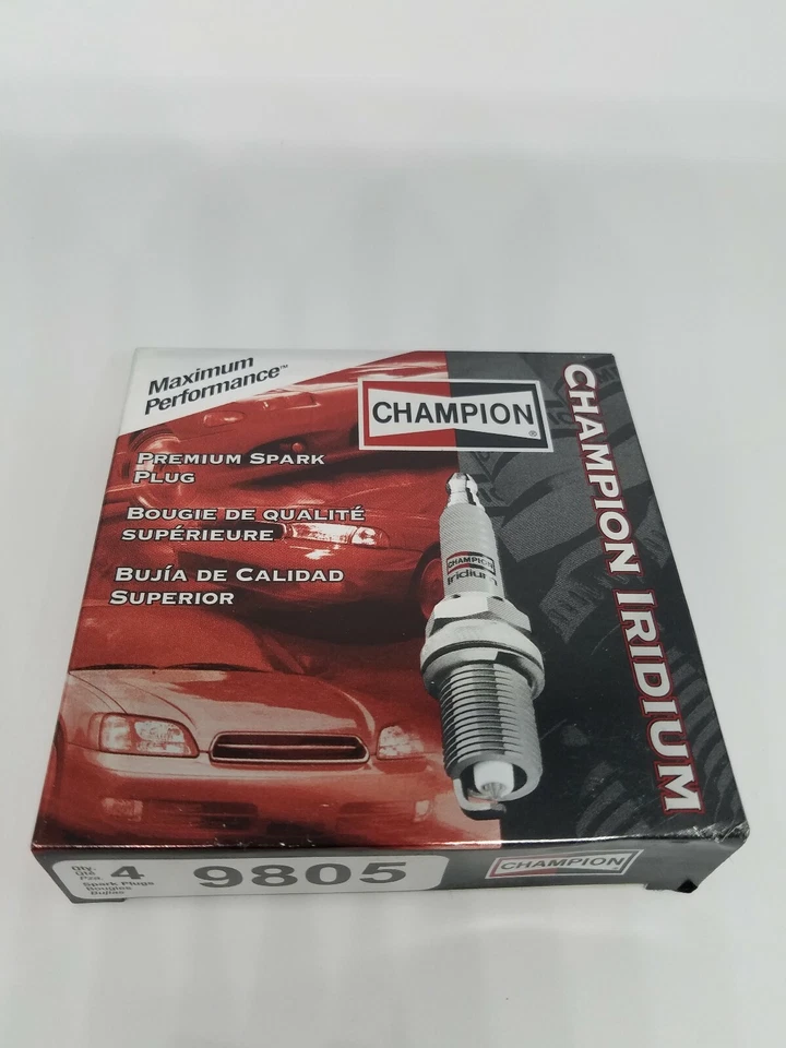 Pacote com 4 velas de ignição Champion 9805 Premium Iridium; 9805, nova em folha - Imagem 4 de 4