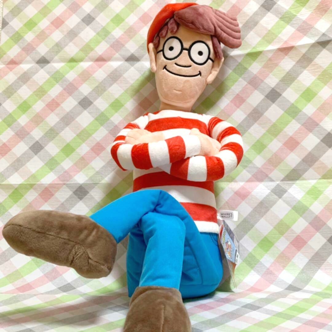 RARE Where's Wally? Mega BIG Plush doll Exclusive to JAPAN 16.5in