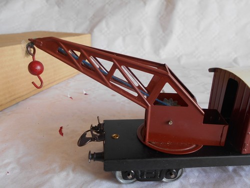 French Hornby calibre O SNCF vagón grúa avería años 50 París meccano - Imagen 5 de 7