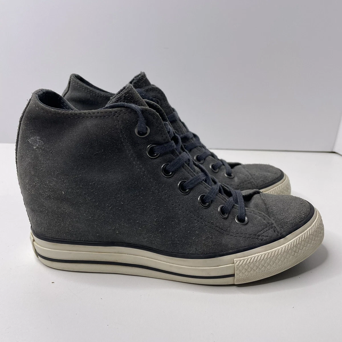 Grey cheap converse wedges