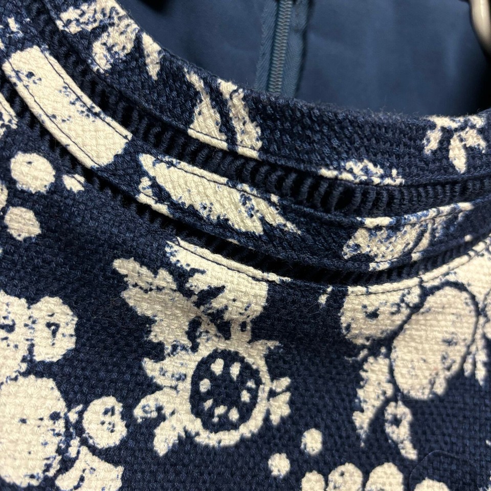 Talbots Petite Dress 2P Crochet Heavy Knit Double Layer Fruits Midi