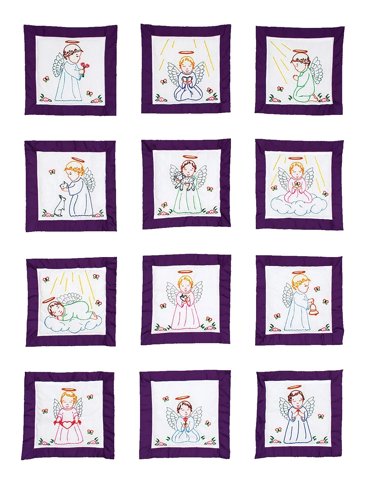 Needlepoint Religious Hand Embroidery Stamped Linens