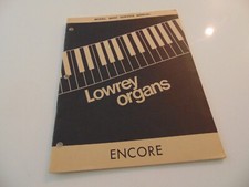 Lowrey Organ M100 Encore Service Repair Shop Manual Schematics