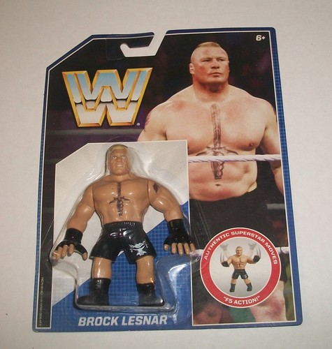 WWE RETRO STYLE BROCK LESNAR WRESTLING FIGURE MATT...