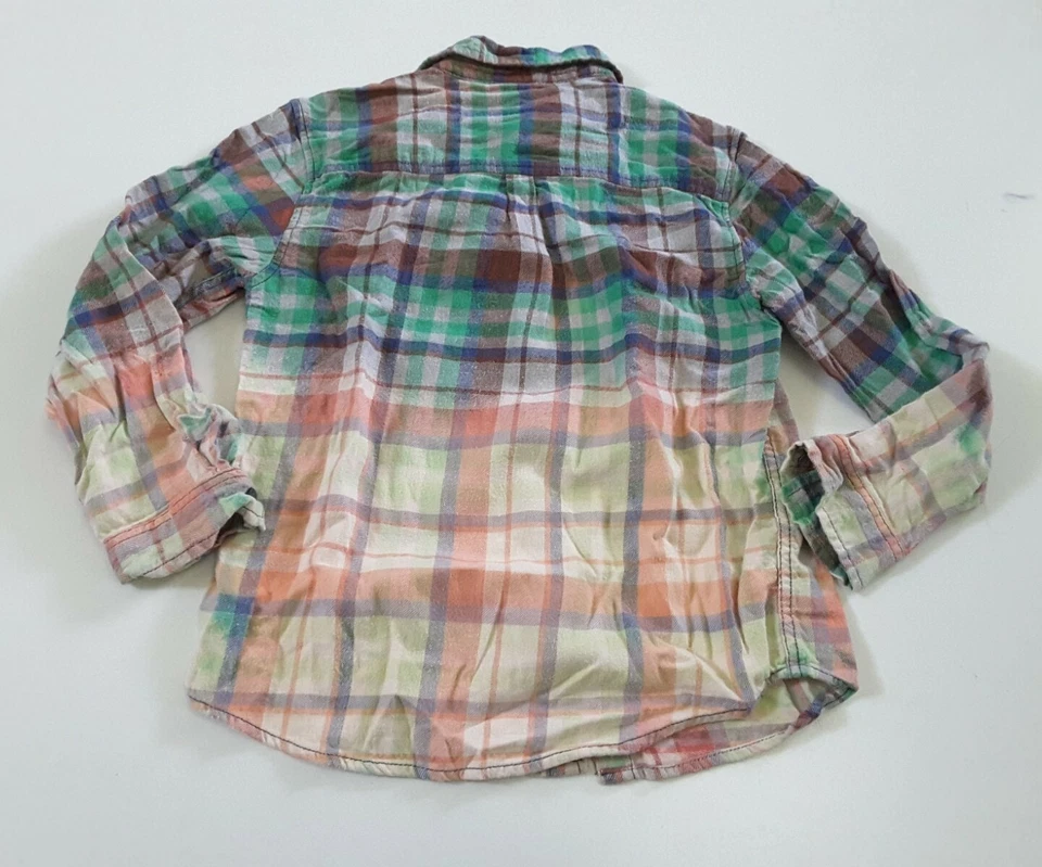 Camisa Grunge Rockabilly Franela Teñida a Mano Blanqueada Envejecida Reciclada Juvenil L Foto 2 de 2