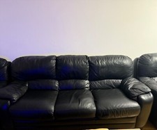Gebrauchtes Sofa-Set in Schwarz - Chateau d‘Ax - 2-teilig
