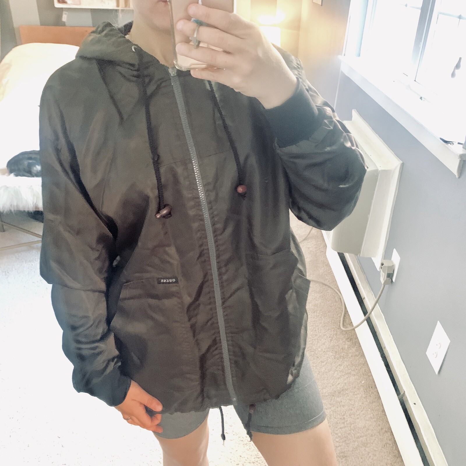 guess olive jacket