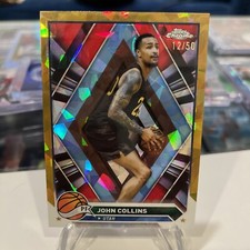 🇺🇸 2023-24 Topps Chrome Sapphire JOHN COLLINS 🔥 Gold Sapphire # /50 🔥 Jazz