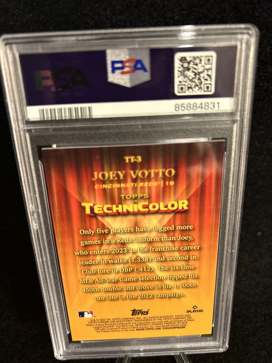 PSA 10 GEM MINT 2023 TOPPS CHROME IN TECHNICOLOR GREEN JOEY