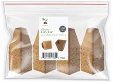 100 Pack Biodegradable Peat Pots 3.15 Inch Transplant Paper Pulp Seeding Cups