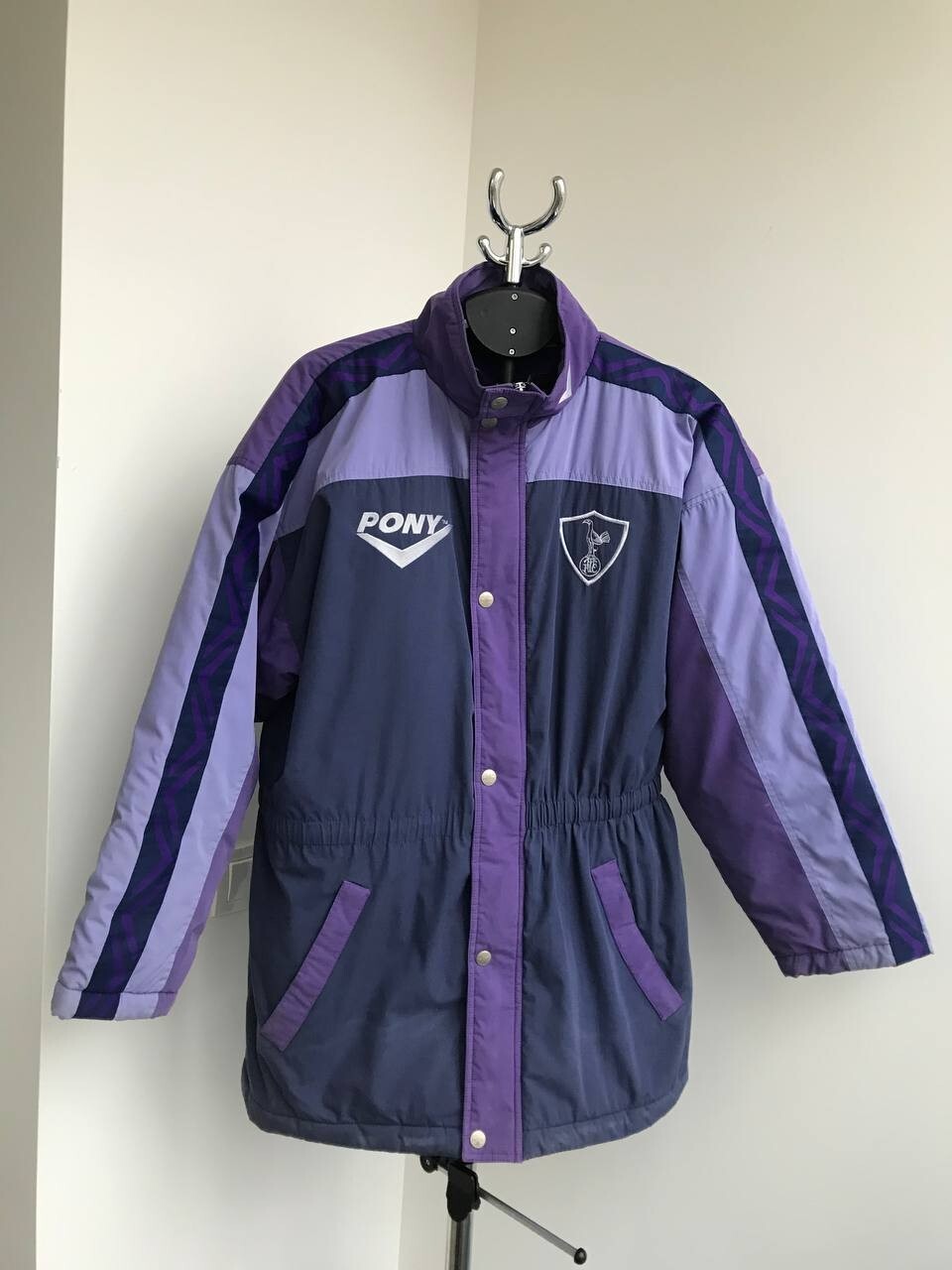 GIACCA CALCIO TOTTENHAM HOTSPUR 1995 1997 PUFFER PONY VINTAGE UOMO TAGLIA M