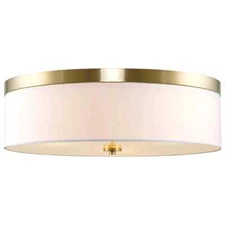 Kira Home Walker 20" Large Mid-Century Modern 3-Light Flush Mount Ceiling Light,