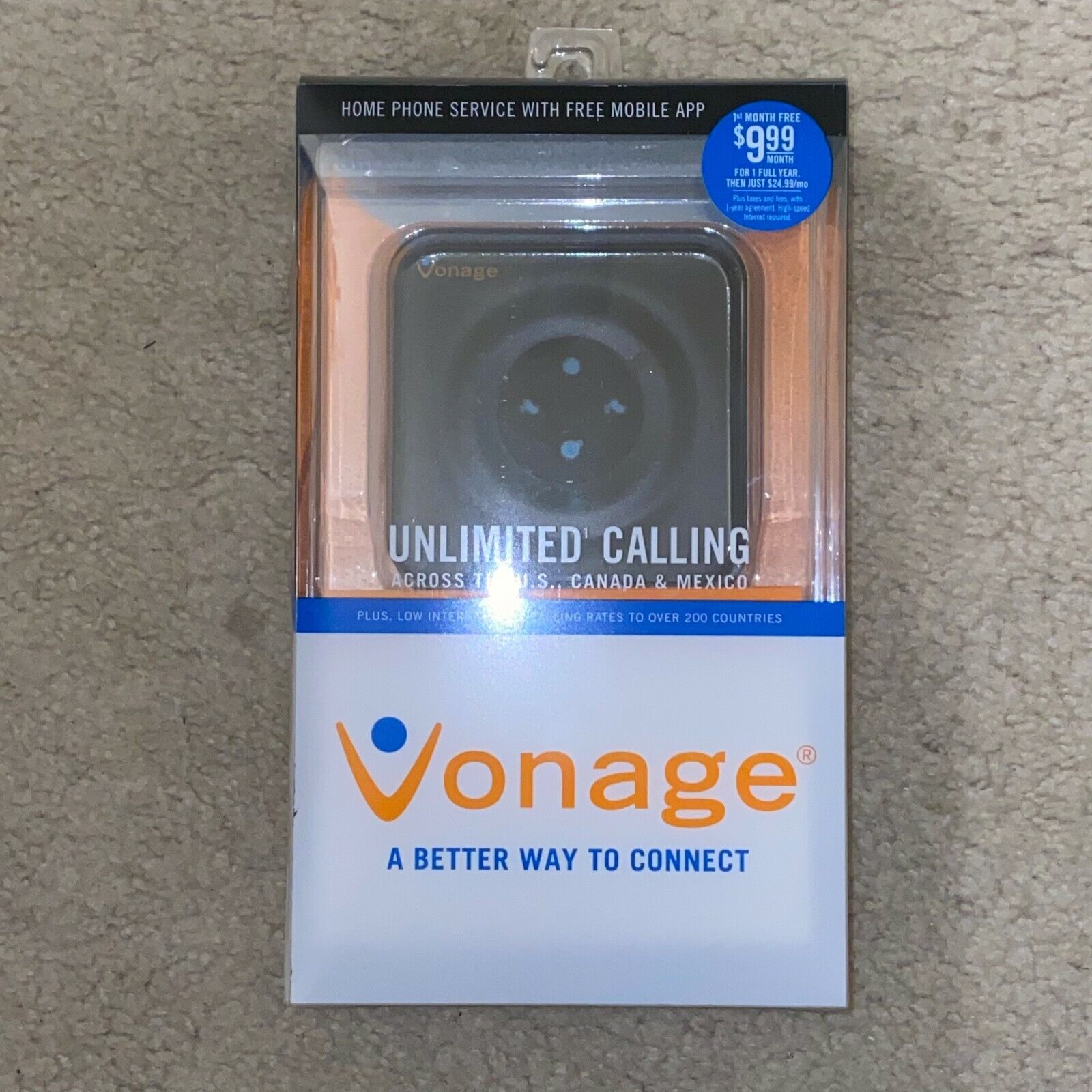 Vonage HT802-VD Telephone Adapter for VoIP Home Phone Service with Mobile Access