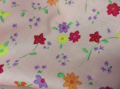 FLORAL EXPLOSION #582-2804-PINK HAPPY DAISIES-COTTON-  BY THE YARD