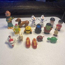 Lot of 16 Wind-Up Plastic Toys, Some Vintage Most Work, See Description