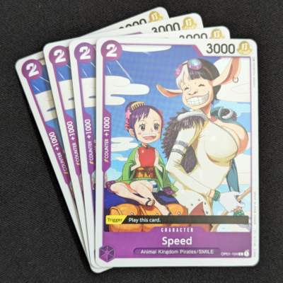 Speed - Romance Dawn (OP01-104) One Piece TCG ENG NM C x4 Playset