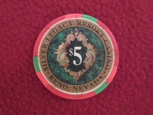 $5 Silver Legacy   Casino Chip -  Reno, NV