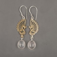 Oval Rose Quartz Sterling Silver Wedding Bezel Set Elegant Anniversary Earrings