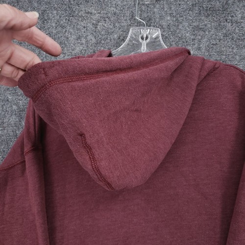 American Eagle Hoodie Womens XS Extra Small Red Long Sleeve Fleece Drawstring - Picture 11 of 12