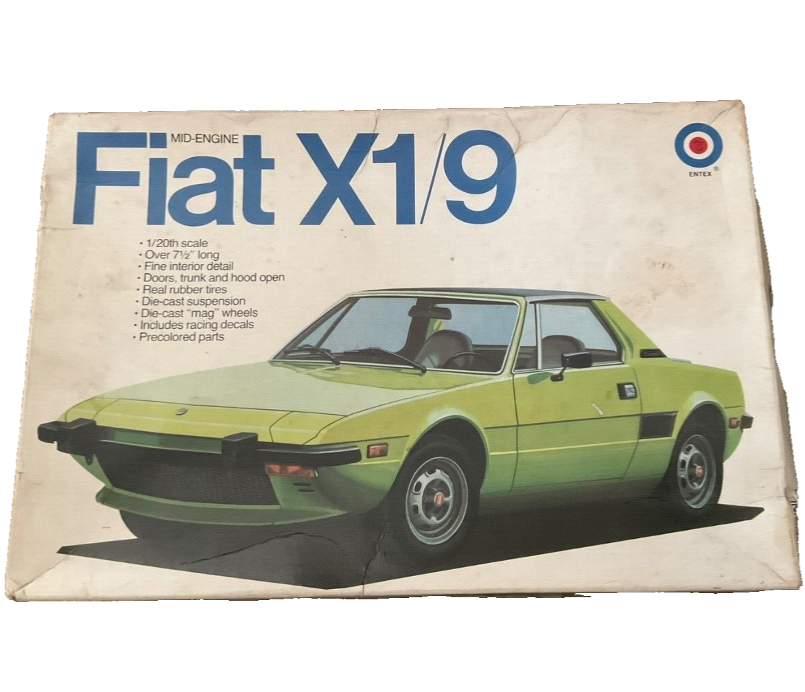 VINTAGE 1974 FIAT X1/9 MODEL KIT BY ENTEX STILL IN THE BOX eBay