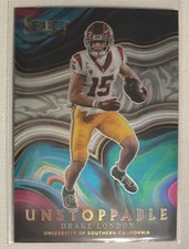 2022 Select Draft Picks Football Drake London Unstoppable Insert Card #DL *Mint*