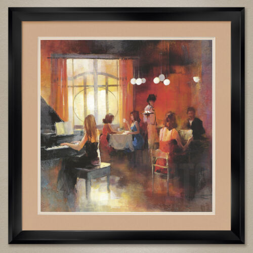 35W"x35H" RENDEZ-VOUS I by WILLEM HAENRAETS - STUDIO DOUBLE MATTE, GLASS & FRAME - Picture 1 of 6