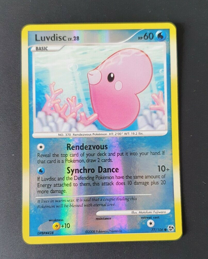 Pokemon Luvdisc Reverse Holo 77/106 Great Encounters Near Mint/Mint